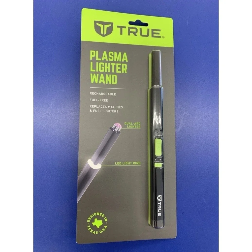 True Plasma Lighter Wand‎ Windproof Waterproof USB Rechargeable